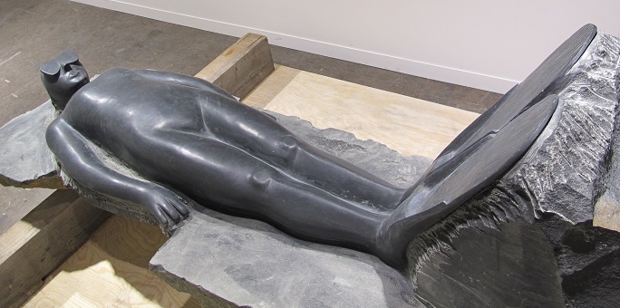 Gisant, 2012, Projet de monument funéraire pour le Cimetière Montparnasse - galerie Loevenbruck,